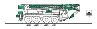 Vorschaubild 1 einer Mietmaschine vom Typ Mobile crane 70 tons | Liebherr LTM 1070 4.2