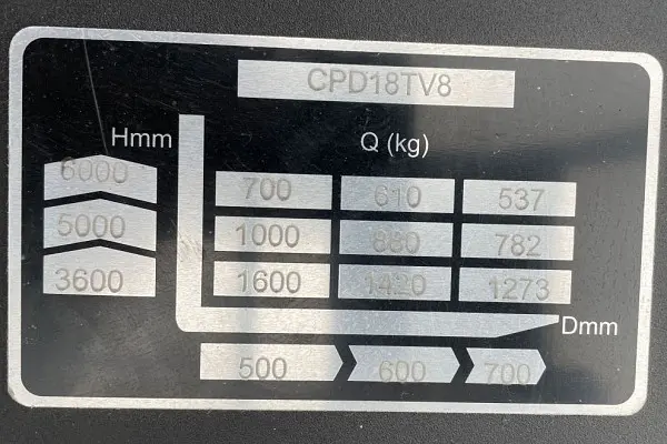 Bild 2 einer Mietmaschine vom Typ 1.8 tons electric three-wheeler | EP CPD18TV8 6000 mm